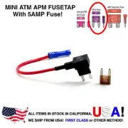 Lumision 16AWG Car Add-A-Circuit ATM APM Mini Fuse Tap Fusetap + 5A Fuse