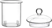 Clear Glass Infuser Lid For 20.3Oz Teapot Borosilicate Bpa Free Dishwasher Safe