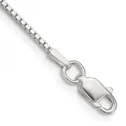 7 Inch Sterling Silver 1.25mm Box Chain