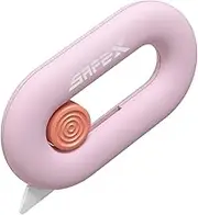 Box Cutter Retractable, Box Opener, Ceramic Box Cutter, Built-In Magnetic, Mini Box Cutter, Safety Box Cutter, Cute Box Cutter, Small Box Cutter For Women, Package Opener, Box Opener Tool (PINK)