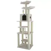 Armarkat Model B7801 Classic Cat Tree in Ivory, Jackson Galaxy Approved, Six Lev