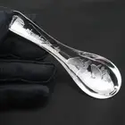 Pure Solid S999 Fine Silver 999 Double Fish Healthy Soup Spoon 17-18g 4.1inch