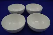Mikasa Lucerne White (4) Fruit Bowls, 4 3/8" 10 ounces (S43)