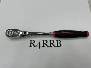 Snap-on Tools USA NEW 1/4" Drive RED Soft Grip Long Flex Head Ratchet THLF72