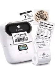 Phomemo M110 Label Maker Machine Thermal Bluetooth Label Barcode Printer