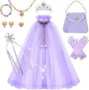 Princess Dress Up For Girls - 11 Pieces Princess Cape Set - Dress Up Clothes For