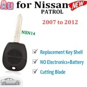 Replacement Remote Key Shell Case Fob Suitable for Nissan Patrol 2007-2012 2B