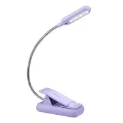 VAVOFO Rechargeable Book Light for Reading in Bed Kids, 7 LED Reading Purple