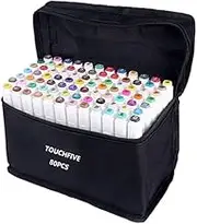 80 Colors Art Markers Set, Dual Tips Alcohol Based Drawing Markers for Sketch Adult Coloring Book, Art Supplies