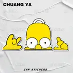 創意車貼 THE SIMPSONS插畫趣味惡搞辛普森電車不反光遮擋劃痕防水裝飾貼紙