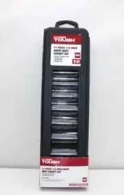 Hyper Tough 11-Piece 1/2" Drive 6-Point Deep Impact SAE Socket Set. NEW