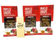 Phyllo Crisps Cranberry Oat Crisps with Kit by Nu Bake | 3 Pk - 2.8 Oz
