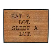 Eat A Lot Sleep A Lot - Funny Novelty Doormat Man Cave Floor mat