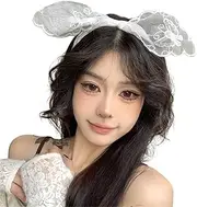 [KieTeiiK] Girls Headdress,Elegant Flower Turbans for Women Stretch Turbans Flower Kerchiefs Head Scarf Knitted Colorful