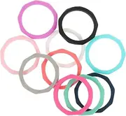 [LOORGVEL] 10pcs Ring Jewelry Stacks Silicon Bands Gold Ring Ringer Stackable Rings Trendy Stacking Gym Accessories Exercising Supplies Silica Gel