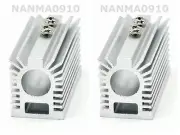 2pcs Silver Heat Sink Heatsink Holder/Mount for 12mm Red Blue IR Laser Module