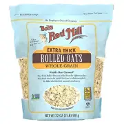 Extra Thick Rolled Oats, Whole Grain, 32 oz (907 g)