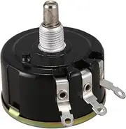 SVRITE WX050 10K ohm 5W 6mm Round Shaft Wire Wound Potentiometer Black+Silver