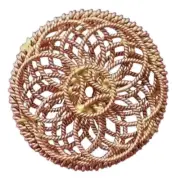 Tensor Ring,24Lotus of Life Sacred Cubit 144Mz Lost Cubit 177MHz,Copper,Handmake
