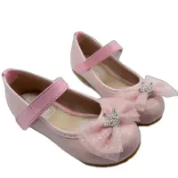 在飛比找momo購物網優惠-【樂樂童鞋】MIT米飛兔水鑽娃娃鞋-粉色 另有白色可選(女童