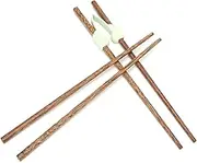 Elderly Wooden Chopsticks, Flexible Anti Slip Chopsticks Training Learning Chopsticks for Adult Children Disabled Chopstick Helper Right or Left Handed for Beginners