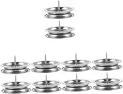 WOFASHPURET 5sets Stainless Steel Moxa Stick Holder Rack Durable Moxa Stick Tray for Clean Ash Storage Stable Desktop Incense Burner Base for Moxibustion Therapy 2pcs*5