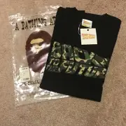 A BATHING APE X Back to the Future Camo Logo Tee T-Shirt M mag delorean BAPE NEW