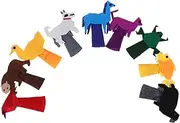 Cute Animal Hand Puppets Set 9pcs Storytelling Finger Puppets Soft Felt Toys for Boys and Girls