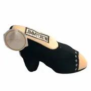 Haute Diggity Dog Black Jimmy Chew Shoes Squeak Dog Toy Size 3.5" W X 9" L