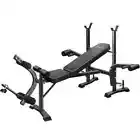 Finex Foldable Weight Bench 8in1 Press Multi-Station Fitness Home Gym Equipment