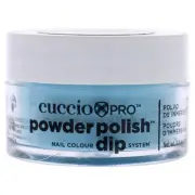 Pro Powder Polish Nail Colour Dip System - Caribbean Sky Blue by Cuccio Colou...