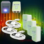 3X 4 USB PORT HUB WALL ADAPTER+3FT CABLE CHARGER WHITE LG G2 OPTIMUS G PRO NOOK