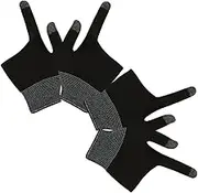 ETHZZLE 2 Pairs Gaming Gloves with Graphene Fingertips Slip Touch Screen Finger Sleeves for Mobile Games and Billiards Breathable and Comfortable Design