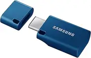 [Samsung] Type-C™ USB Flash Drive, 128GB, Transfers 4GB Files in 11 Secs w/Up to 400MB/s 3.13 Read Speeds, Compatible w/USB 3.0/2.0, Waterproof, 2024, Blue, MUF-512DA/AM
