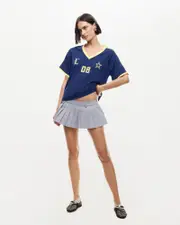 Rider Mini Skirt Slate Grey