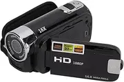 Full HD 1080P 16MP Camera Recorder,16X Zoom 270° Rotation Digital Camcorders,Portable Video Camera Camcorder with Flash Support Selfie/Continuous (Black)