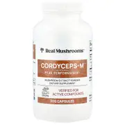 Real Mushrooms, Cordyceps-M™, Mushroom Extract Powder, 300 Capsules