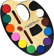 Filvczt Watercolor Paint Set, Color Paint With Palette, Oval Art Supplies, Easy To Clean, Non-Toxin, 21x14.8cm For Young, Home Users