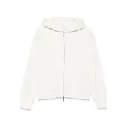 [Calvin Klein] Calvin Klein Cotton Zip-up Hoodie XS NEUTRALS