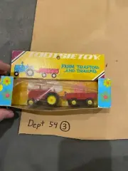 VINTAGE Tootsietoy 1451 Farm Tractor and Trailer New IN Box