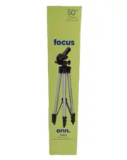 Onn. 50" Tripod Focus Cameras Smartphone GoPro Swivel Head Bubble Level