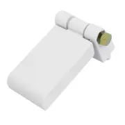 PVC Plastic Window Casement Metal Screw Fixed Foldable T Flag Hinge White