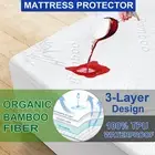 Bamboo Matress Waterproof Mattress Protector Bed Single King Queen Double NEW