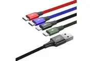 Baseus 4 In 1 Multi USB To Lightning, Type-C, Micro USB Charging Cable Charger Cord For iPhone Samsung iPad