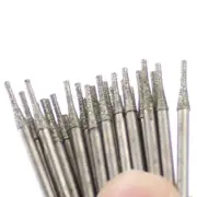 30Pcs Diameter 1.2mm Diamond Coated Hole Saw Drill Solid Bits for Jewelry Gems