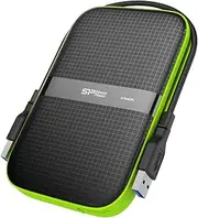 Silicon Power 2TB Rugged Armor A60 Military-Grade Shockproof/Water-Resistant USB 3.0 2.5" External Hard Drive for PC, Mac, Xbox One, Xbox 360, PS4, PS4 Pro and PS4 Slim, Black