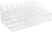 YUESUO Lipstick Organizer Acrylic Lipstick Organizer Lip Gloss Chapstick Perfume Sample Mascara Holder with 40 Slots Clear