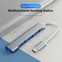 在飛比找蝦皮購物優惠-Youbo Type-C 至 4 Usb Hub 擴展器超薄