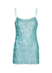 Siedres Yula Sequin Mini Dress - Light Blue - 36 (UK8 / S) 36 (UK8 / S)