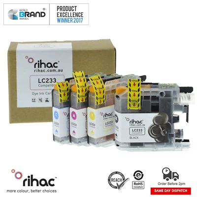 Rihac LC233 Ink cartridge alternative for Brother MFC-J4620DW J480DW DCP-J4120DW